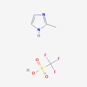 Trifluoromethanesulfonic acid--2-methyl-1H-imidazole (1/1)