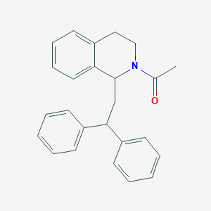 1-[1-(2,2-Diphenylethyl)-3,4-dihydroisoquinolin-2(1H)-yl]ethan-1-one