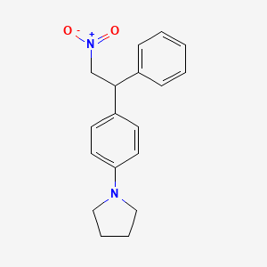 Pyrrolidine, 1-[4-(2-nitro-1-phenylethyl)phenyl]-