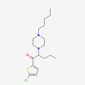 1-(5-Chlorothiophen-2-YL)-2-(4-pentylpiperazin-1-YL)pentan-1-one