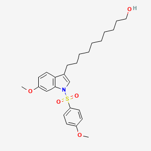 1H-Indole-3-decanol, 6-methoxy-1-[(4-methoxyphenyl)sulfonyl]-