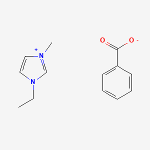 molecular formula C13H16N2O2 B1254055 1-Ethyl-3-methylimidazolium benzoate 