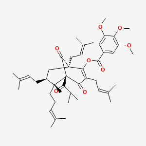 molecular formula C45H62O8 B1254056 Hyperforintrimethoxybenzoate 