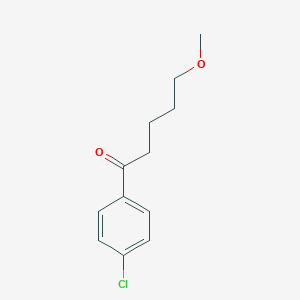 molecular formula C12H15ClO2 B125406 1-(4-氯苯基)-5-甲氧基戊酮 CAS No. 1346603-14-2