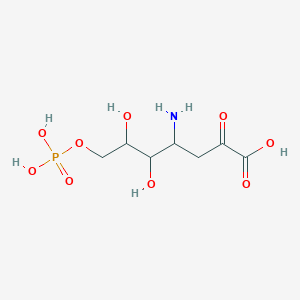 molecular formula C7H14NO9P B1254073 4-Amino-5,6-dihydroxy-2-oxo-7-phosphonooxyheptanoic acid 