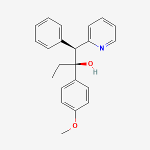 (alphaS,betaS)-alpha-Ethyl-alpha-(4-methoxyphenyl)-beta-phenyl-2-pyridineethanol