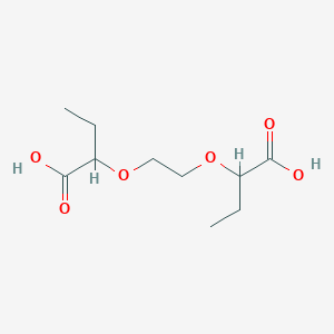 molecular formula C10H18O6 B12540755 2,2'-[Ethane-1,2-diylbis(oxy)]dibutanoic acid CAS No. 666854-17-7