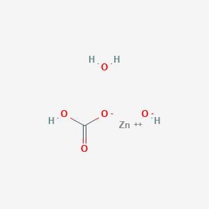 Zinc hydrogen carbonate hydroxide--water (1/1/1/1)