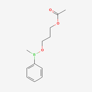 3-{[Methyl(phenyl)boranyl]oxy}propyl acetate