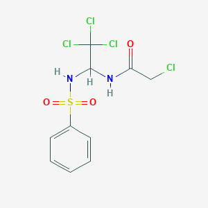 N-{1-[(Benzenesulfonyl)amino]-2,2,2-trichloroethyl}-2-chloroacetamide