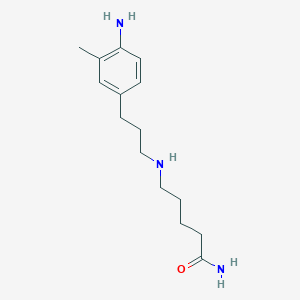 5-{[3-(4-Amino-3-methylphenyl)propyl]amino}pentanamide