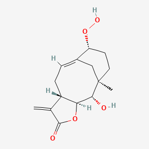 molecular formula C15H20O5 B1254082 脆草内酯 