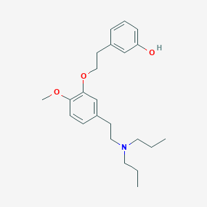 3-(2-{5-[2-(Dipropylamino)ethyl]-2-methoxyphenoxy}ethyl)phenol