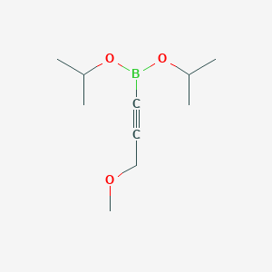 molecular formula C10H19BO3 B12540828 Boronic acid, (3-methoxy-1-propynyl)-, bis(1-methylethyl) ester CAS No. 686294-16-6