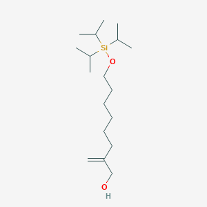 molecular formula C18H38O2Si B12540862 2-Methylidene-8-{[tri(propan-2-yl)silyl]oxy}octan-1-ol CAS No. 828934-46-9