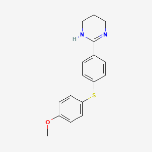 Pyrimidine, 1,4,5,6-tetrahydro-2-[4-[(4-methoxyphenyl)thio]phenyl]-