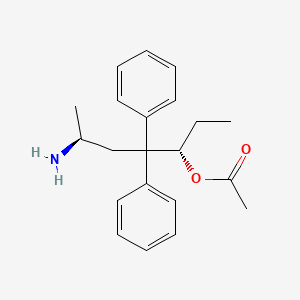 molecular formula C21H27NO2 B1254087 L-alpha-Acetyl-N,N-dinormethadol CAS No. 54276-34-5