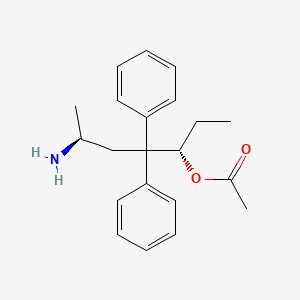 molecular formula C21H27NO2 B1254087 L-α-乙酰-N,N-去甲美沙酮 CAS No. 54276-34-5