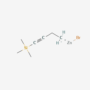 Zinc, bromo[4-(trimethylsilyl)-3-butynyl]-