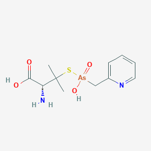 3-({Hydroxy[(pyridin-2-yl)methyl]arsoryl}sulfanyl)-L-valine