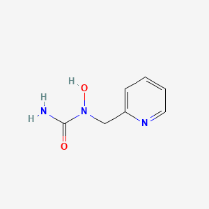 molecular formula C7H9N3O2 B12540936 Urea, N-hydroxy-N-(2-pyridinylmethyl)- CAS No. 142763-98-2