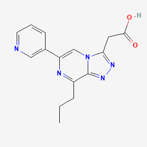 [8-Propyl-6-(pyridin-3-yl)[1,2,4]triazolo[4,3-a]pyrazin-3-yl]acetic acid