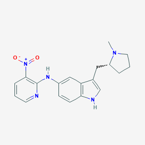 3-[[(2R)-1-methylpyrrolidin-2-yl]methyl]-N-(3-nitropyridin-2-yl)-1H-indol-5-amine