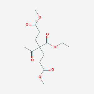 molecular formula C14H22O7 B12541219 3-Ethyl 1,5-dimethyl 3-acetylpentane-1,3,5-tricarboxylate CAS No. 861772-69-2