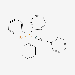 molecular formula C26H20BrP B1254127 Bromo-triphenyl-(2-phenylethynyl)-lambda5-phosphane 