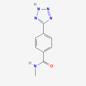 molecular formula C9H9N5O B12541274 N-methyl-4-(2H-tetrazol-5-yl)benzamide CAS No. 651769-09-4