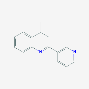 molecular formula C15H14N2 B12541293 4-Methyl-2-(pyridin-3-yl)-3,4-dihydroquinoline CAS No. 675605-66-0