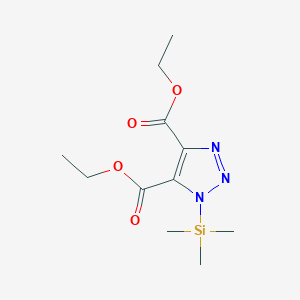 molecular formula C11H19N3O4Si B12541294 Diethyl 1-(trimethylsilyl)-1H-1,2,3-triazole-4,5-dicarboxylate CAS No. 671215-41-1