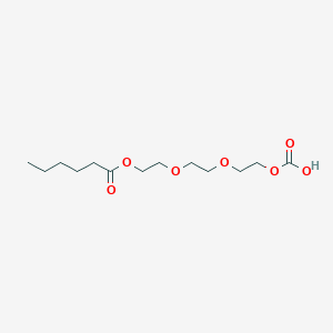 2-{2-[2-(Carboxyoxy)ethoxy]ethoxy}ethyl hexanoate