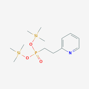 molecular formula C13H26NO3PSi2 B12541304 Bis(trimethylsilyl) [2-(pyridin-2-yl)ethyl]phosphonate CAS No. 144215-16-7