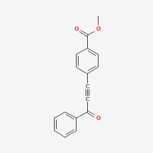 Benzoic acid, 4-(3-oxo-3-phenyl-1-propynyl)-, methyl ester