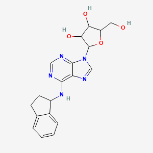 N-[(1R)-2,3-Dihydro-1H-inden-1-yl]adenosine