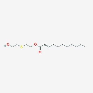 molecular formula C15H28O3S B12541343 2-[(2-Hydroxyethyl)sulfanyl]ethyl undec-2-enoate CAS No. 142282-07-3