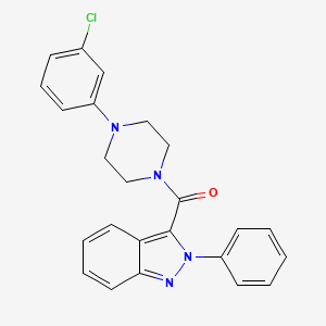 [4-(3-chlorophenyl)piperazin-1-yl](2-phenyl-2H-indazol-3-yl)methanone