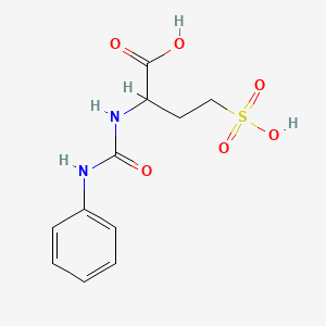 2-[(Phenylcarbamoyl)amino]-4-sulfobutanoic acid