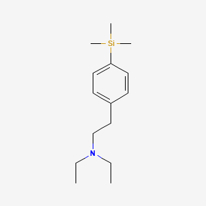 molecular formula C15H27NSi B12541406 N,N-Diethyl-2-[4-(trimethylsilyl)phenyl]ethan-1-amine CAS No. 143379-90-2