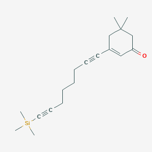 molecular formula C19H28OSi B12541415 5,5-Dimethyl-3-[8-(trimethylsilyl)octa-1,7-diyn-1-yl]cyclohex-2-en-1-one CAS No. 654643-83-1