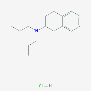 molecular formula C16H26ClN B1254143 N,N-dipropyl-1,2,3,4-tetrahydronaphthalen-2-amine;hydrochloride CAS No. 55218-53-6