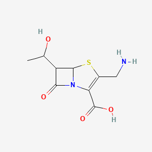 4-Thia-1-azabicyclo[3.2.0]hept-2-ene-2-carboxylic acid, 3-(aminomethyl)-6-[(1R)-1-hydroxyethyl]-7-oxo-, (5R,6S)-