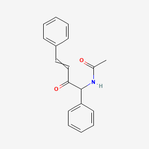 N-(2-Oxo-1,4-diphenylbut-3-en-1-yl)acetamide