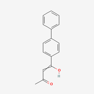 molecular formula C16H14O2 B12541495 4-([1,1'-Biphenyl]-4-yl)-4-hydroxybut-3-en-2-one CAS No. 675871-47-3