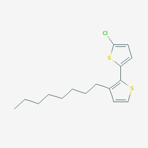 molecular formula C16H21ClS2 B12541512 2,2'-Bithiophene, 5'-chloro-3-octyl- CAS No. 655241-71-7