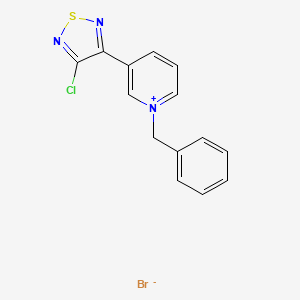 1-Benzyl-3-(4-chloro-1,2,5-thiadiazol-3-yl)pyridin-1-ium bromide