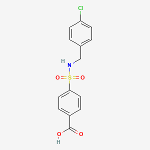 Benzoic acid, 4-[[(4-chlorophenyl)methylamino]sulfonyl]-