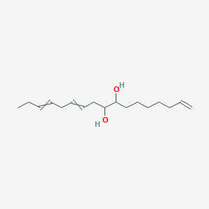 1,11,14-Heptadecatriene-8,9-diol