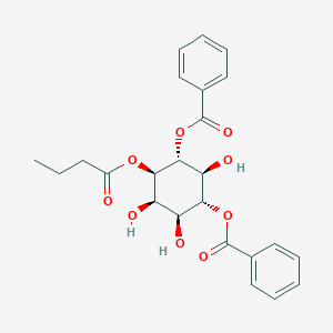 molecular formula C24H26O9 B125416 1D-1-O-丁酰基-4,6-O-二苯甲酰基-肌醇 CAS No. 153265-90-8